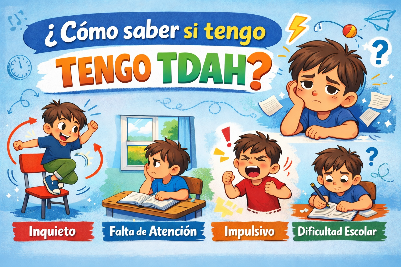 ¿Cómo saber si tengo  TDAH?